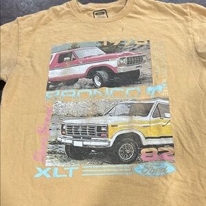 Ford mens Tan Bronco Graphic Tee
